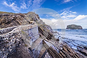 Path to Gaztelugatxe islet photo