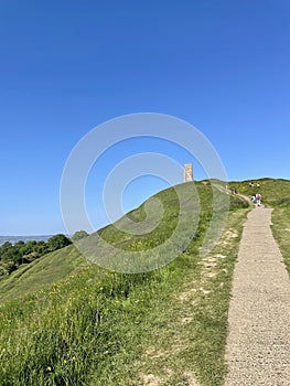 The path to Glastonbury Tor