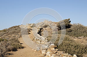 Path to Homer tomb in Ios island