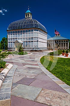 Path to the Howard Peters Rawlings Conservatory, in Druid Hill P