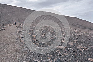 Path to Hverfjall volcano, Myvatn region, Iceland