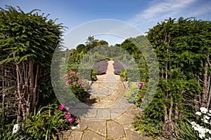 Path to kitchen garden Tintinhull gardens