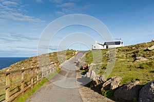 Path to Lands End Cornwall England UK