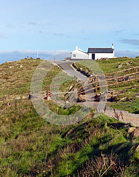 Path to Lands End Cornwall England UK