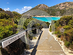 Path to Little Beach at Two peoples Bay conservation reserve in