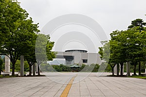 Path to National Museum of Korea
