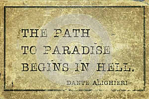 Path to paradise Dante