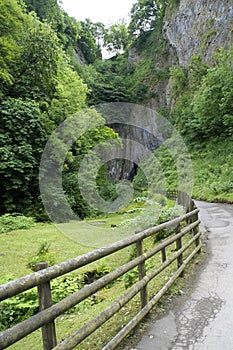 Path to Peak Cavern in Castleton photo