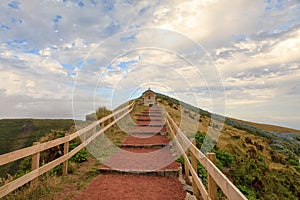 Path to religious monument, Azores