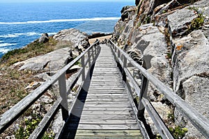 path to sea, photo as a background , in north spain, galicia, spain, europe