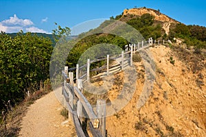 Path to the Stob Pyramids