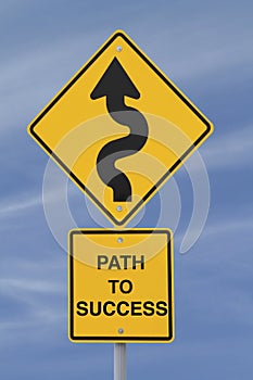 Path to Success Road Sign