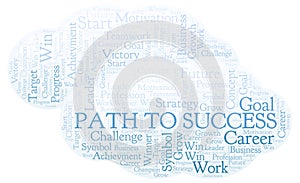 Path To Success word cloud.