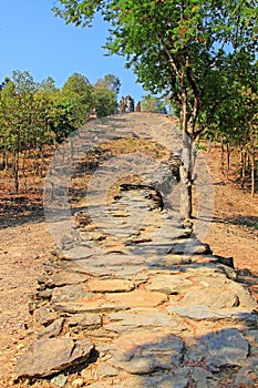 Path To Wat Saphan Hin, Sukhothai, Thailand