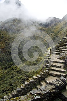 A path to the way to reach Machu Picchu Lost City