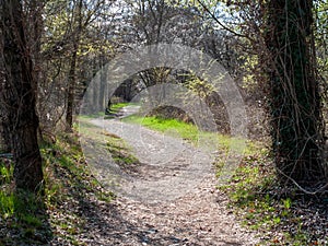 path of the union tourist route in the territory of the vignola union