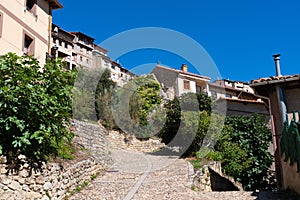 Path up the hill to Frias village, Spain, photo