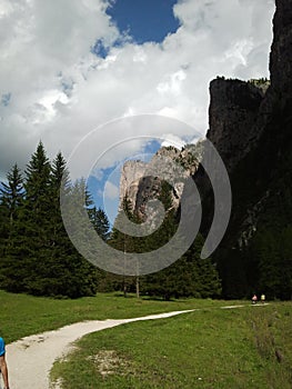 Path in Vallongia, Dolomiti mountains