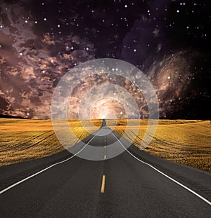 Path vanishes in background