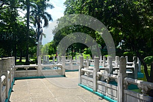 Path way at Chinese garden inside Rizal park in Manila, Philippines