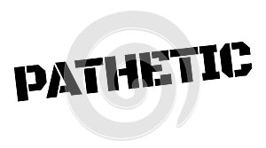 Pathetic black stamp