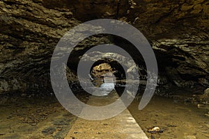 Pathway in Dancehall Cave.