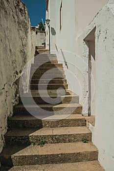 Pathway made of stone with stairs going uphill