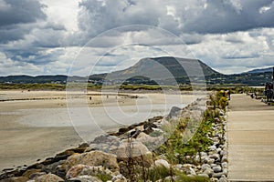 Pathway at the pier at Magherroarty Co. Donegal