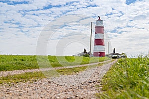Pathway to Happisburgh lighthouse photo