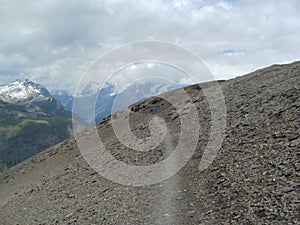 Pathway to HÃÂ¶rnli Hut with MatterPathway to HÃÂ¶rnli Hut, Wallis Alps