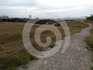 Pathway and village view