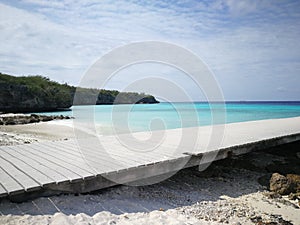 Pathways through the beach photo