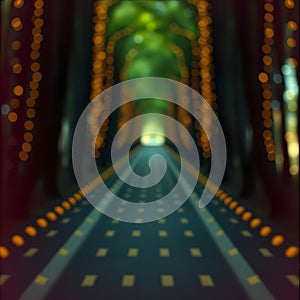 A pathways converging towards a central point of focus