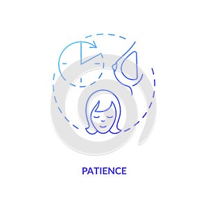 Patience concept icon