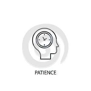 Patience concept line icon. Simple