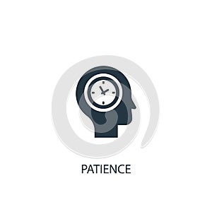 Patience icon. Simple element