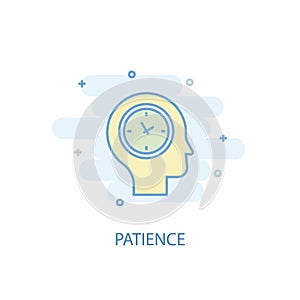 Patience line concept. Simple line icon