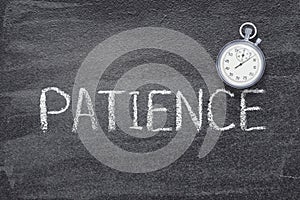 Patience word watch