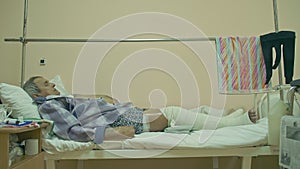 The patient is 72 years old. Extensive polyarthritis. Surgery hip fracture. Real Russian hospital die. A man will die
