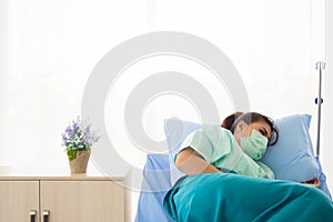 Patient is admitted to observation for a medical condition in a hospital photo