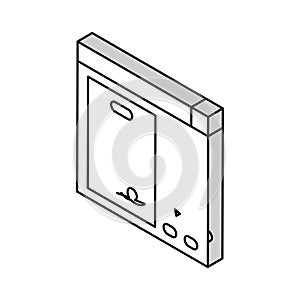 patient consent isometric icon vector illustration