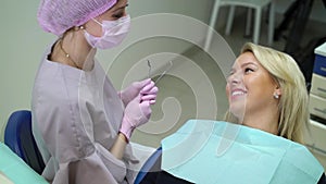 Patient in dental clinic