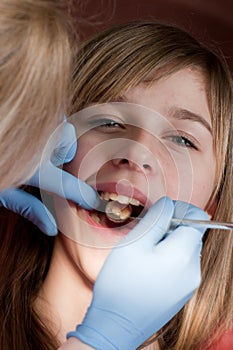 Patient at the dental clinic