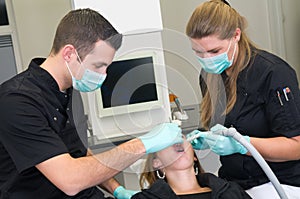 Patient at the dental practice