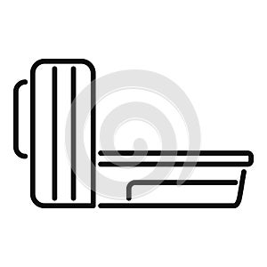 Patient diagnostic icon outline vector. Medical radiology