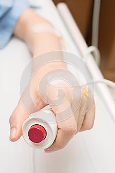 Patient hold emergency button