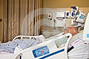 Patient Lying in Hospital Bed