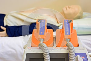 Patient in a medical ward