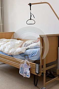 Patient nursing bed urine bag