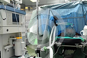 Patient in operating room